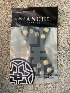 New Bianchi Leather Belt Keepers 4-Pack Black 1" Duty Belt Keepers